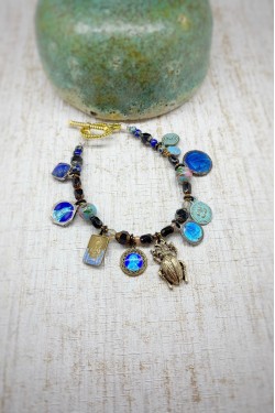 Bracelet aux couleurs lumineuses création Aniki Bijoux