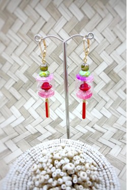 Boucles d'oreille originale de fabrication artisanale  Aniki bijoux