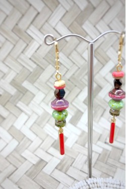 Boucles d'oreille originale de fabrication artisanale  Aniki bijoux