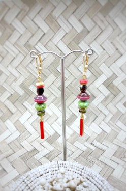 Boucles d'oreille originale de fabrication artisanale  Aniki bijoux