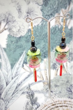 Boucles d'oreille originale de fabrication artisanale  Aniki bijoux