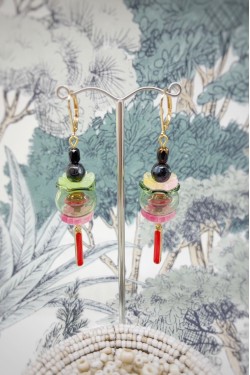 Boucles d'oreille originale de fabrication artisanale  Aniki bijoux