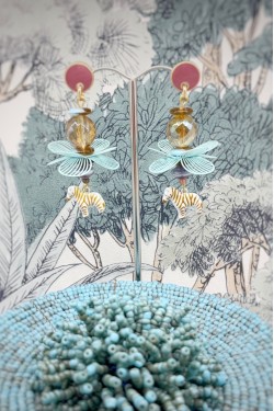 Boucles d'oreille originale de fabrication artisanale  Aniki bijoux