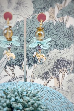Boucles d'oreille originale de fabrication artisanale  Aniki bijoux