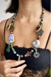 Collier long d'inspiration asiatique avec de belles grandes perles chinoises Aniki Bijoux