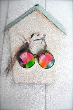 Boucles d'oreille IKAT N°2