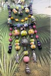Collier mi-long d'inspiration asiatique avec des perles de Bali, Aniki Bijoux