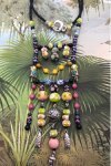 Collier mi-long d'inspiration asiatique avec des perles de Bali, Aniki Bijoux